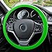 FH Group FH3001GREEN Green Steering Wheel Cover (Silicone Snake Pattern Massaging grip in Color-Fit Most Car Truck Suv or Van)