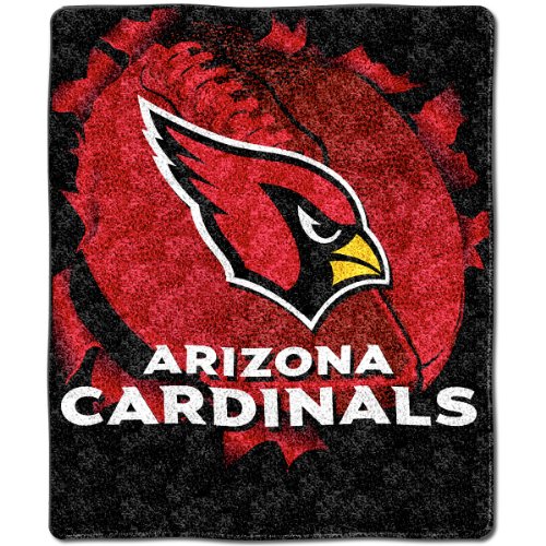 Arizona Cardinals 50x60 Burst Series Sherpa Throw