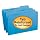 Smead 1/3-Cut File Folders, Heavy Duty Reinforced Tab, Legal Size, Blue, 100 Per Box (17034)