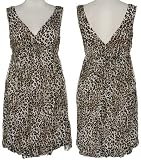 SELE Animal Print Crinkle Dress
