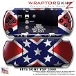 Confederate Flag WraptorSkinz Skin and Screen Protector Kit fits Sony PSP 3000