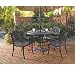 Home Styles Biscayne 5PC 42" Round Outdoor Dining Set in Black Finish