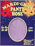 Purple Adult Mardi Gras Fishnet Pantyhose Tights