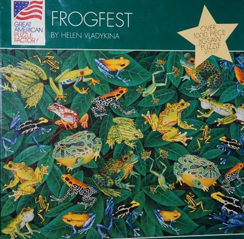 FROGFEST by Helen Vladykina 1000 Piece Puzzle 20โx27โ