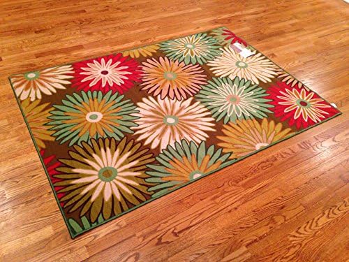 Modern Abstract Style Kids Area Rug 4 Feet 5 Inches X 6 Feet 3 Inches Nice Size Printed Area Rug with Non Skid Backing 53 Inches X 75 Inches (4' . 5'' X 6' 3'' (53 Inch X 75 Inch ))