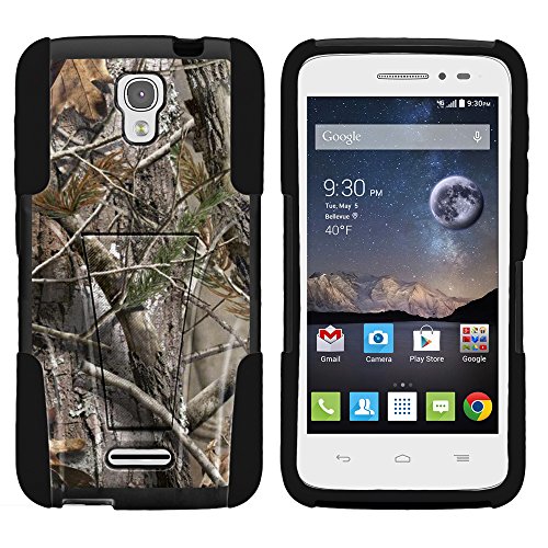Alcatel Pop Astro Case, Full Body Fusion STRIKE Impact Kickstand Case with Exclusive Illustrations