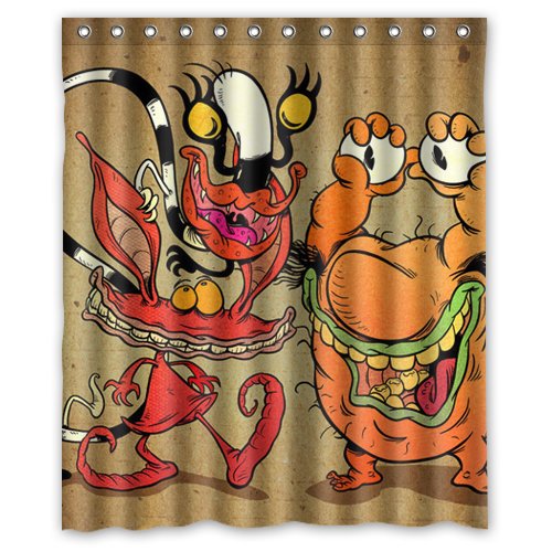 Ahh Real Monsters Cartoon Custom Shower Curtain 60 Inch X 72 Inch