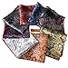 WeiShang Mens Printing patterns Pocket Square Handkerchief Wedding Party(pack of 9) (A08)