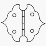 Solid Brass Ornamental Hinge