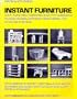Instant Furniture: Low-Cost, Well-Designed, Easy-To-Assemble Tables, Chairs, Couches, Beds, Desks, and Storage Systems