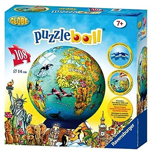 Ravensburger Children's World Map 108 Piece Children's Puzzleball