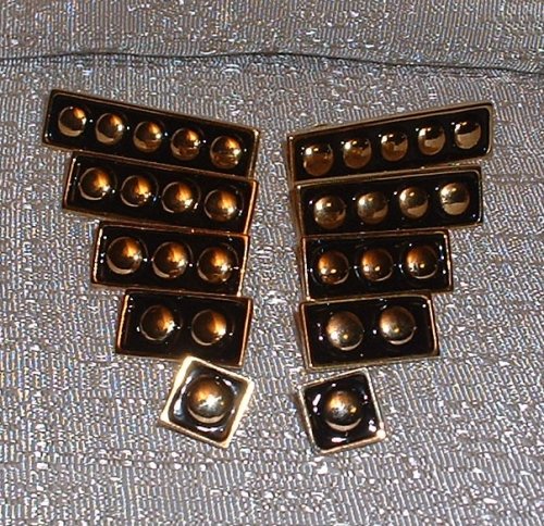 Star Trek "TNG" Complete Set of All ADMIRAL RANK PIPS