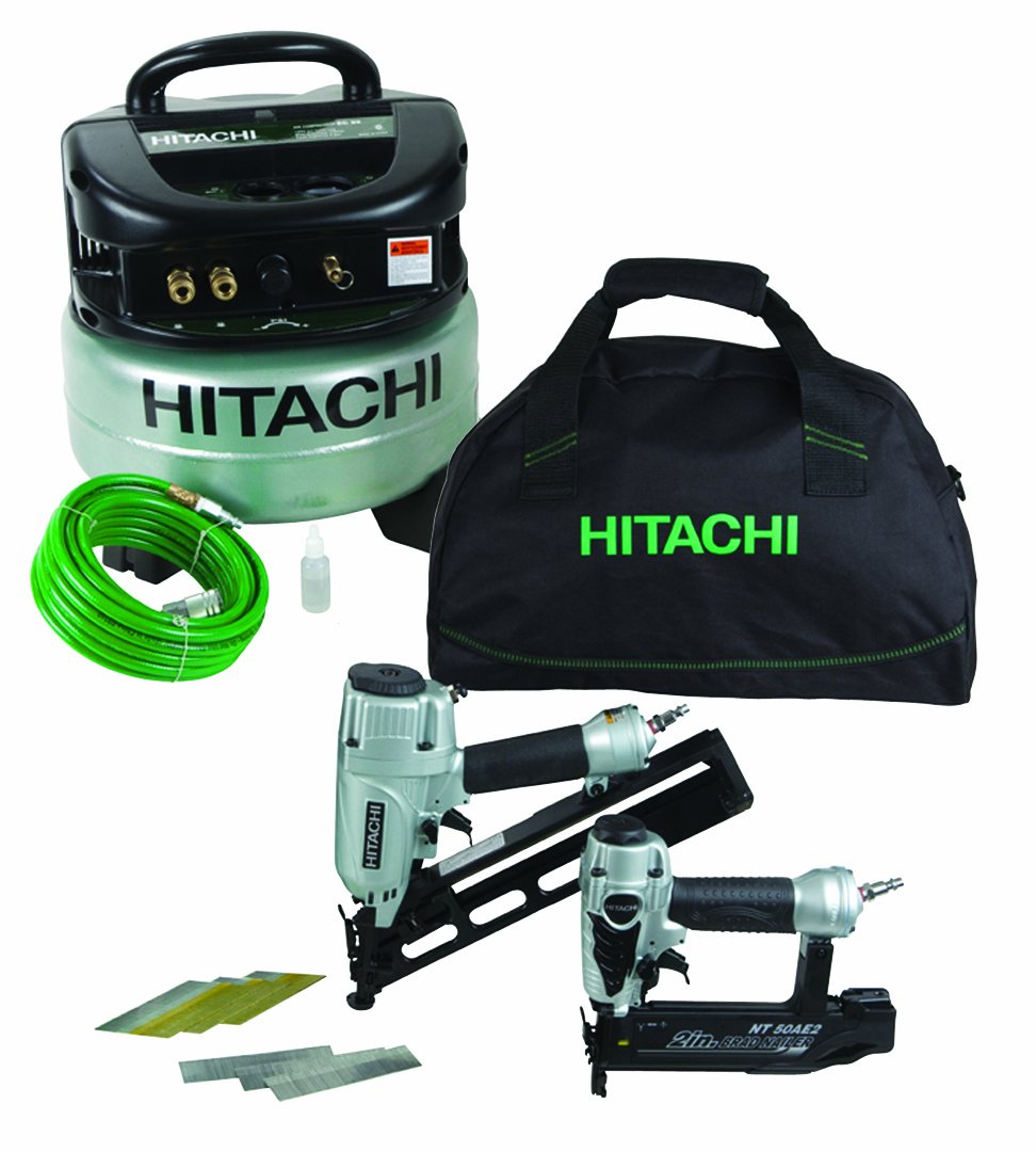 Hitachi KNT65APR 6 Gallon Pancake Compressor 15 Gauge 2.5 Inch Angle