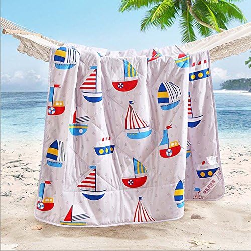 Soft Cartoon Animal Baby Summer Air conditioning Duvet Sheet Bed set 150x200cm (150x200cm, Duver#4)