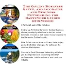 The Online Business Setup, Amazon Sales, Business Networking for Bartender Guides... by J Bowman J Orr