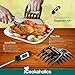 Instant Read Electronic Digital Internal Meat Thermometer with Heat Resistant Bear Claw Meat Shredder for BBQ and Pulled Pork