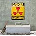 Danger Radiation Steel Sign 12 x 16 Nuclear Warning Vintage Style