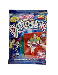 Toy: Crayola Toy Story 3 Neon Color Explosion Coloring Pages and Markers Set - Crayola