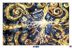 Doctor Who Exploding Tardis 24x36 Poster Time Lord Police Box