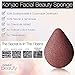Oleavine All Natural Konjac Sponge - French Red Clay - Gentle Exfoliating Facial Sponge
