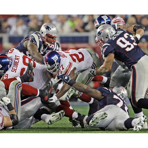 Steiner Sports NFL New York Giants Brandon Jacobs Super Bowl XLII 4th Down Run 16 x 20-inch Photo