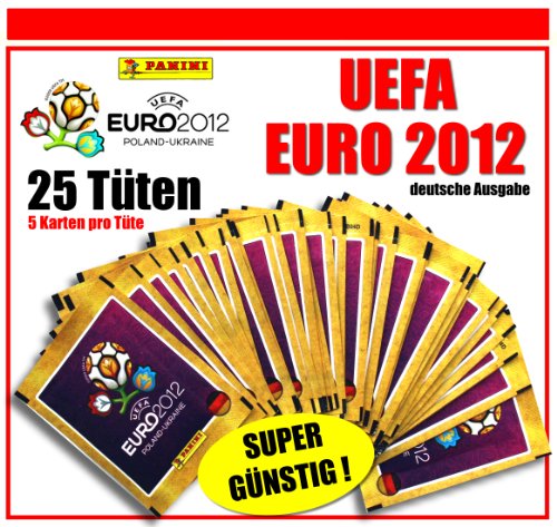 Panini – UEFA EURO EM 2012 – 25 STICKER-TÜTEN – original deutsche Version – NEU