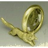 Mayer Mill Brass Fox Oval Frame
