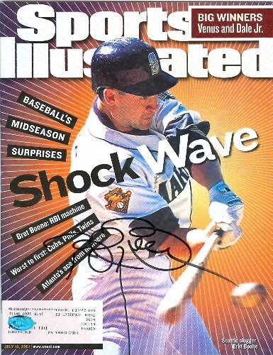 Bret Boone Autographed/Hand Signed Sports Illustrated Magazine (Seattle Mariners)