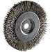 Weiler Trulock 1/2"-3/8" Arbor, 0.0118" Wire Size, 4" Diameter, 1/2" Face Width, 302 Stainless Steel Bristles, Narrow Face Crimped Wire Wheel Brush