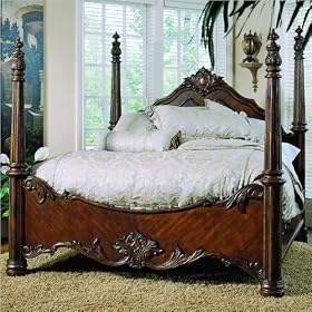 Pulaski 2421-Pstr Edwardian Four Poster Bed - Beds