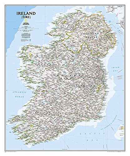ireland classic tubed national geographic reference map