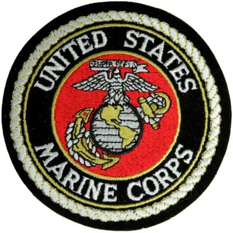 United States Marines Embroidered Patch Military Collectibles, Patriotic Gifts for Men, Women, Teens, Veterans Great Gift Idea for Wife, Husband, Relative, Boyfriend, Girlfriend, Grandparent, Fiance or Friend. Perfect Christmas Stocking Stuffer or Veterans Day Gift Idea. Design: For Women or Men!