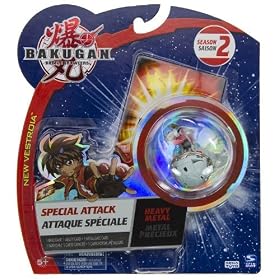Bakugan Battle Brawlers Special Attack Season 2: Heavy Metal Dragonoid (Haos- Sliver/Grey) - "NOT" Randomly Picked (CCB15Y6)