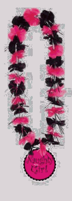 Beistle - 50427 - Party Lei with Naughty Girl Medallion- Pack of 12