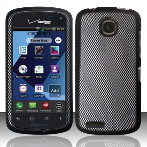 For Pantech Marauder ADR910L (Verizon) Rubberized Design Cover - Carbon Fiber For Pantech Marauder ADR910L (Verizon) Rubberized Design Cover - Carbon Fiber
