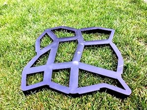 Amazon.com : Pathmate Concrete Stepping Stone Mold, Random Garden, Lawn