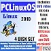 PCLinuxOS 2010 Linux, 4-disks Set, Includes "Introduction to Linux" video-DVD, Linux Training Library and printed Quick Reference Card of Linux commands, Contains both 32-bit and 64-bit versions, includes Complimentary Evaluation Exam