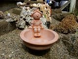 Eigenschaften Keramik&Design  / Vogeltränke mit Mädchen,Terracotta,hübsche Deko