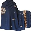 Handmade Shawls Wool Embroidered Outerwear 80 x 40 inches (ktds487)