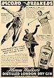 1937 Ad Hiram Walker's Dry Gin Flagpole Guldahl Lefty - Original Print Ad