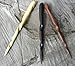 JWL (3) Different (1) Rosewood (1) Ebony & (1) Yellow Teak Conical Six (6) Inch Hair Sticks Picks Pic Pin Fork - Hawaiian Style
