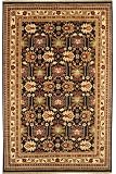 Antique Kazak Rug 12'6x15' Black/ivory