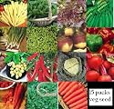 15 packs of vegetable seeds - SWEDE, CARROT, PEPPER etc