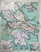 1898 Map Greece Plan Athenae Islands Etolia Argolis