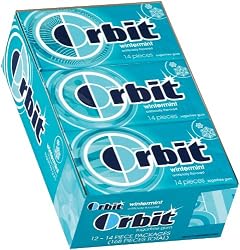 Orbit Wintermint Sugarfree Gum, 14-Piece Packs (Pack of 24)