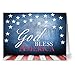 Note Card Cafe Patriotic Greeting Cards Set with Red Envelopes | 72 Pack | Blank Inside, Glossy Cover | Patriotic Phrases | For July Fourth, Christmas, Holidays, Birthdays, Thank Yous, Ceremonies