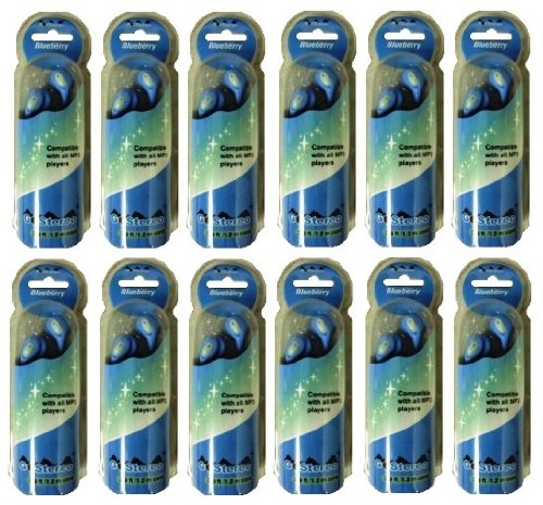 Go Stereo Mp3 Player Mini Headphones, Blueberry, (12 PACK) Go Stereo Mp3 Player Mini Headphones, Blueberry, (12 PACK)