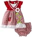 Youngland Baby-girls Infant Ladybug Flower Pick Up Hem Seersucker Sundress