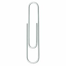 ACCO Economy #1 Paper Clips, Smooth, Size #1, 100 Clips Per Box, 10 Boxes (A7072380)
