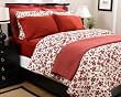 Red Pinzon-160 Gram Printed Flannel Duvet Covers